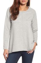 Petite Women's Caslon A-line Sweatshirt, Size P - Grey