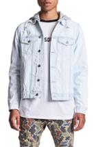 Men's Nxp Sidewinder Denim Jacket With Detachable Hood - Blue