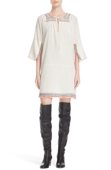 Women's Apiece Apart Nueva Tewa Embroidered Cotton Dress