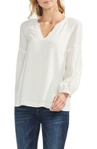 Women's Vince Camuto Raglan Sleeve Blouse, Size - White