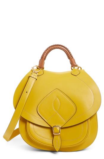Maison Margiela Large Bag Slide Leather Saddle Bag - Yellow