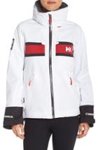 Women's Helly Hansen 'salt' Waterproof Hooded Jacket - White