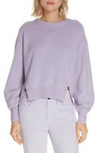 Women's Frame Swing Wool & Cashmere Sweater - Purple