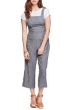 Women's Free People Off The Shore Crop Jumpsuit - Grey