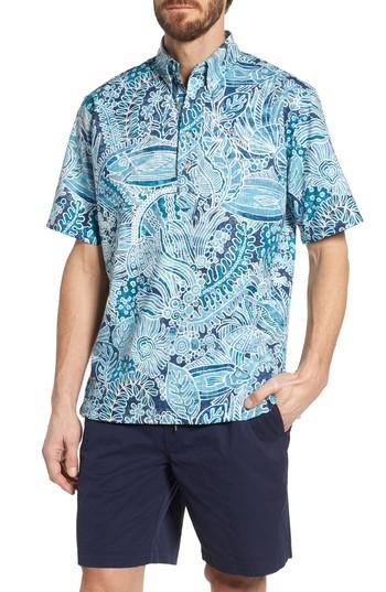 Men's Reyn Spooner Deep Water Classic Fit Polo - Blue