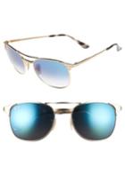 Women's Ray-ban Small Icons 55mm Retro Sunglasses - Gold/ Blue