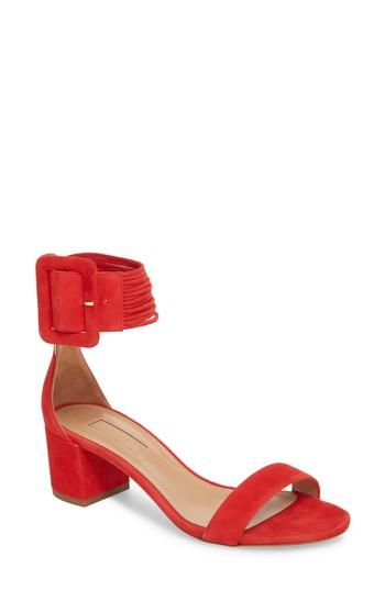 Women's Aquazzura Casablanca Ankle Cuff Sandal Us / 36eu - Red