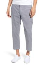 Men's Obey Relaxed Fit Houndstooth Cropped Pants - White