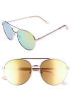 Women's Bp. Lucky Seven 55mm Metal Aviator Sunglasses - Pink