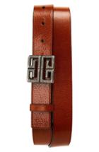 Men's Givenchy 4g Leather Belt Eu - Brown
