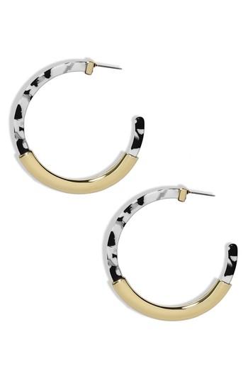 Women's Baublebar Gold & Acrylic Hoop Earrings
