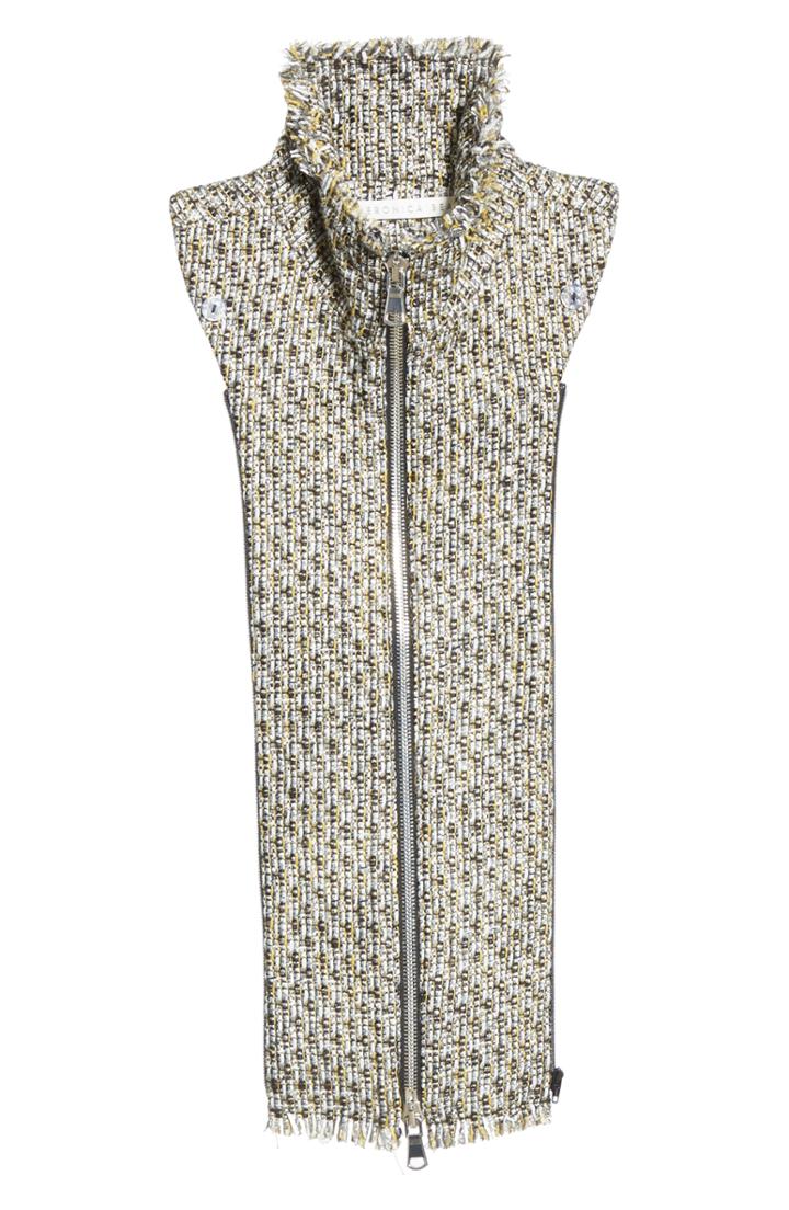 Women's Veronica Beard Adara Tweed Dickey, Size - Metallic
