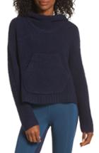 Women's New Balance Boucle Cozy Crop Hoodie - Blue