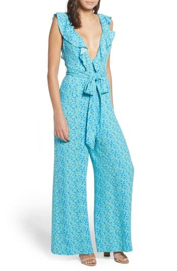 Women's Afrm Evelyn Jumpsuit - Blue