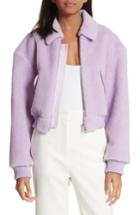 Women's Tibi H Fleece Jacket, Size Xx-small - Purple