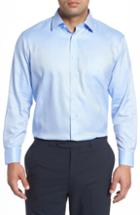 Men's Nordstrom Men's Shop Traditional Fit Solid Dress Shirt .5 - 34/35 - Blue