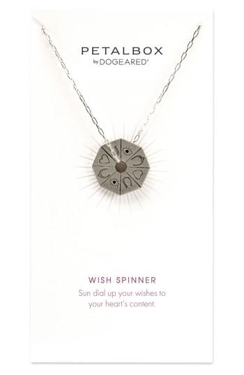 Women's Dogeared Petalbox Wish Spinner Pendant Necklace (nordstrom Exclusive)