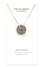 Women's Dogeared Petalbox Wish Spinner Pendant Necklace (nordstrom Exclusive)