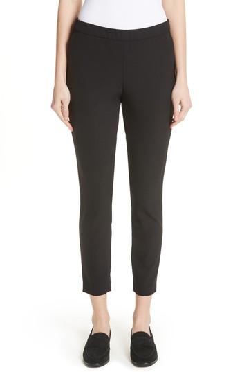 Women's Lafayette 148 New York Murray Cotton Blend Crop Pants - Black