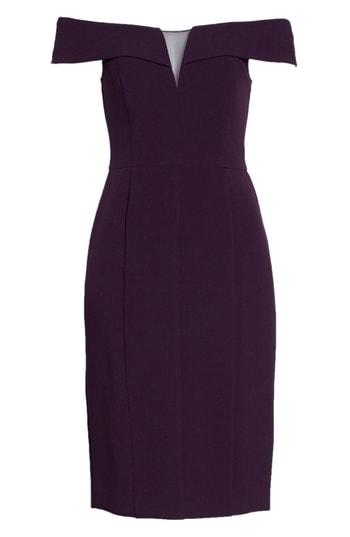 Women's Vince Camuto Off The Shoulder Crepe Dress - Purple