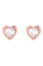 Women's Ted Baker London Han Swarovski Crystal Heart Stud Earrings