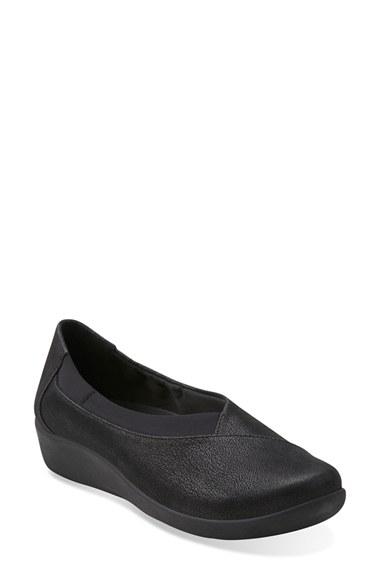 Women's Clarks 'sillian - Jetay' Flat W - Black