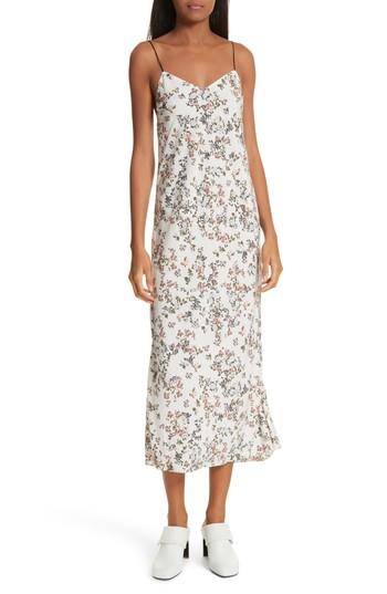 Women's Rag & Bone Astrid Floral Print Slipdress - White