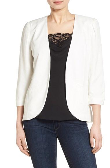 Women's Chelsea28 'easy' Crepe Blazer - White
