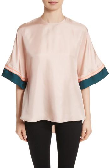 Women's Roksanda Anders Silk Top Us / 10 Uk - Coral