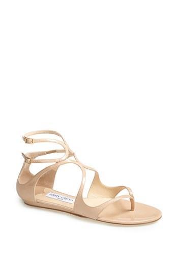 Jimmy Choo 'leja' Thong Sandal Nude