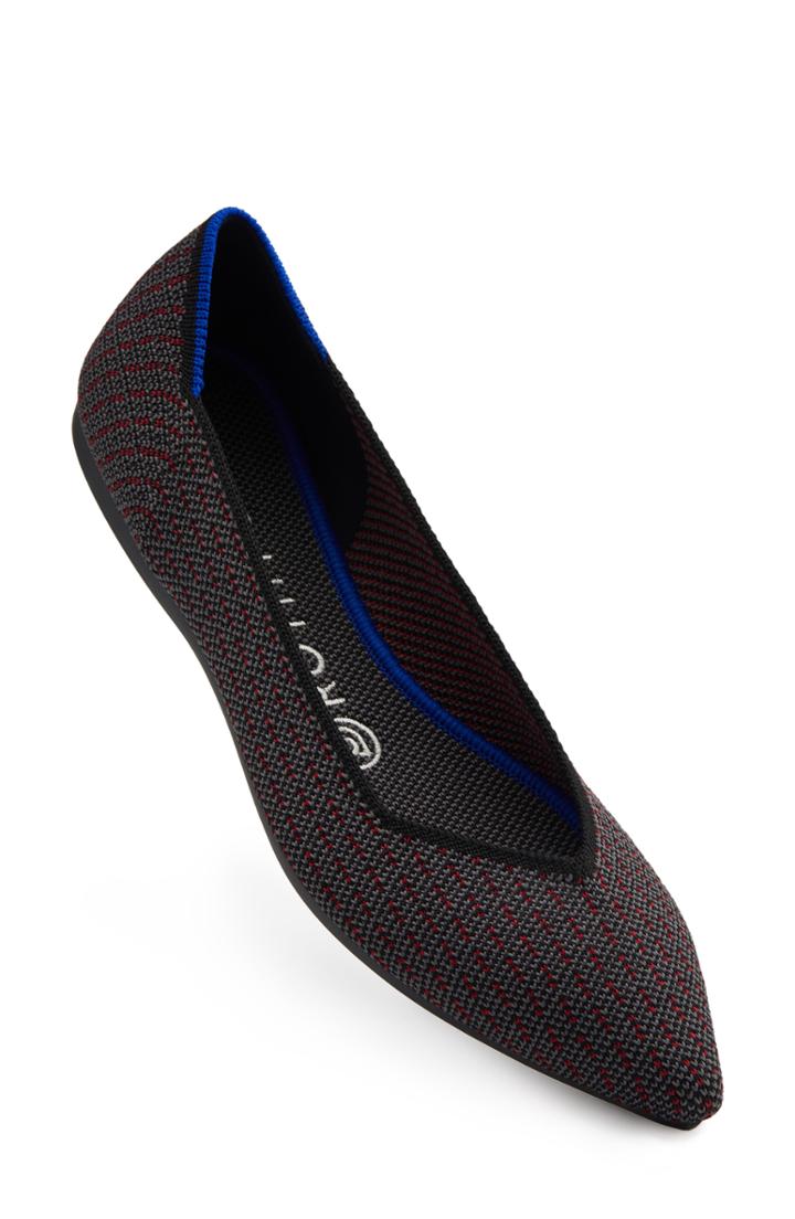 Women's Rothy's Pointy Toe Flat .5 M - Red