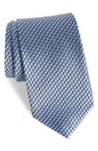 Men's Nordstrom Men's Shop Doria Geometric Silk Tie - Blue