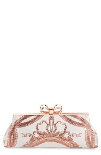 Ted Baker Karlii - Versailles Print Frame Clutch - Pink