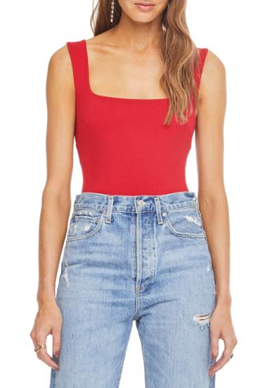 Women's Astr The Label Nellie Bodysuit - Red