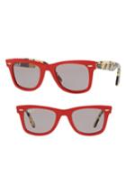 Women's Ray-ban Standard Classic Wayfarer 50mm Polarized Sunglasses - Red
