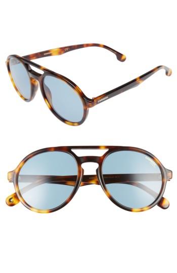 Men's Carrera Eyewear Pace 53mm Sunglasses - Light Havana/ Blue Avio