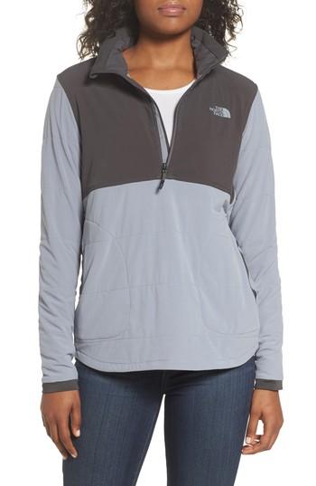 Women's The North Face Mountain Quarter Zip Sweatshirt - Grey