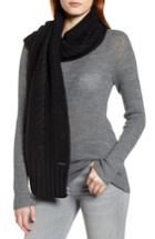 Women's Michael Michael Kors Cable Knit Muffler, Size - Black