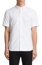 Men's Allsaints Huntington Regular Fit Short Sleeve Sport Shirt - White