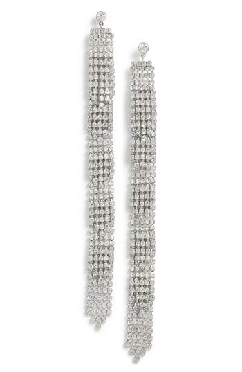 Women's Cristabelle Crystal Fringe Shoulder Duster Earrings