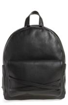 Men's Eleventy Leather Backpack - Black