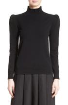 Women's Co Cashmere Puff Shoulder Turtleneck Sweater