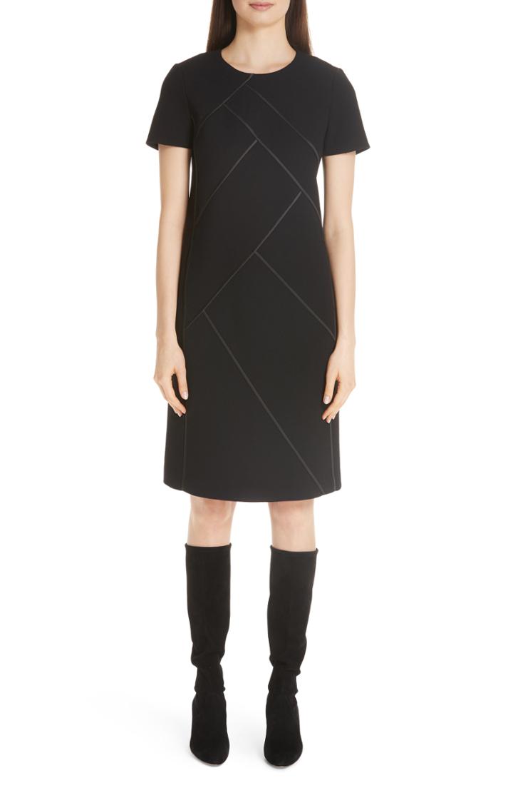 Women's Lafayette 148 New York Nouveau Crepe Shift Dress