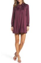 Women's Ali & Jay Shotgun Wedding Satin Shirtdress - Purple