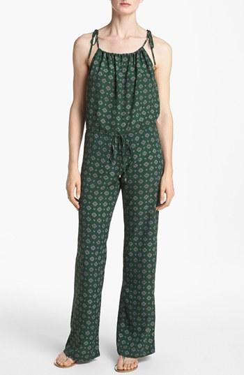 Like Mynded Jumpsuit Tie Print