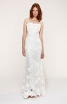 Women's Heartloom Andie Illusion Side Lace Mermaid Gown - Ivory