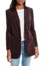 Women's Rebecca Minkoff Merilee Velvet Jacket, Size - Purple