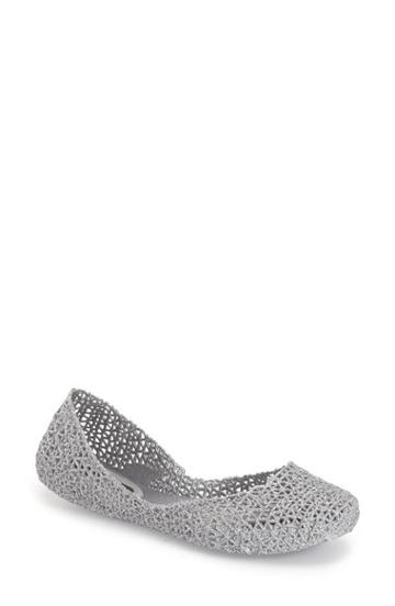 Women's Melissa 'campana Papel Vii' Jelly Flat M - Metallic