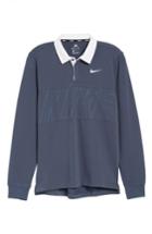 Men's Nike Dry Sb Rugby Polo - Blue