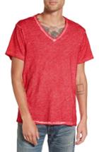 Men's True Religion Brand Jeans V-neck T-shirt - Red